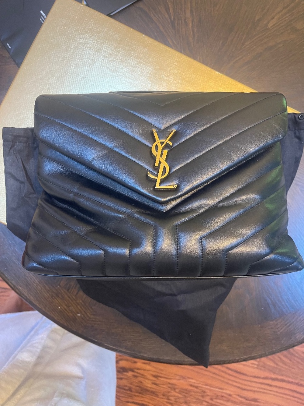 YSL LOULOU CHAIN QUILTED LEATHER MEDIUM